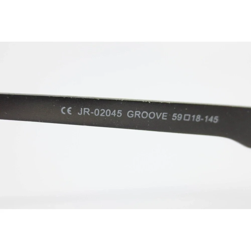 John Raymond Eyewear Groove JR-02045 Gunmetal Gray Rectangular Frames 59-18-145